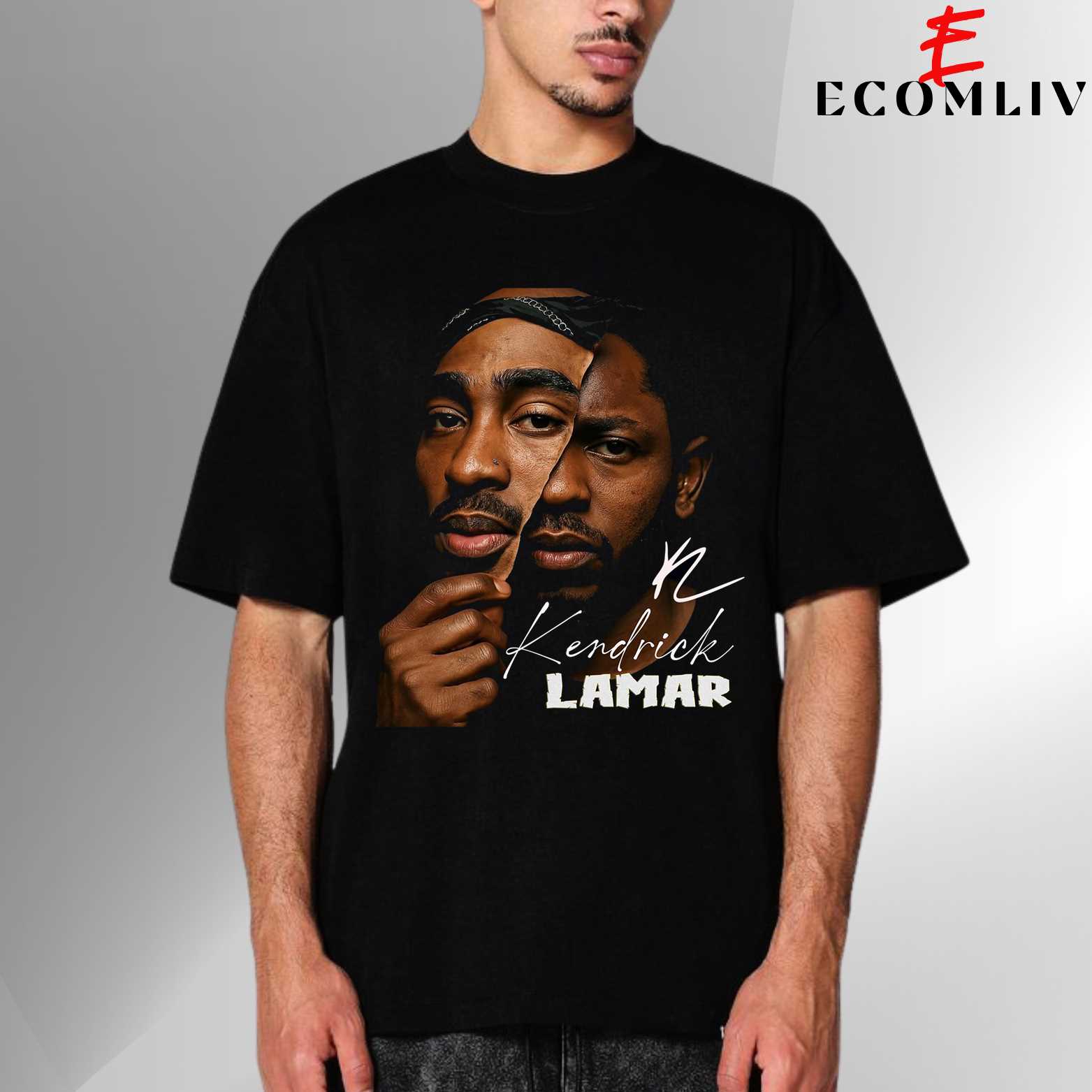 Kendrick Retro Vibes Tee, Hip Hop Graphic Unisex T-Shirt